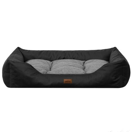 Pelíšek PUFFY R4 EKOMAT černá/grafitová matrace, ekolen