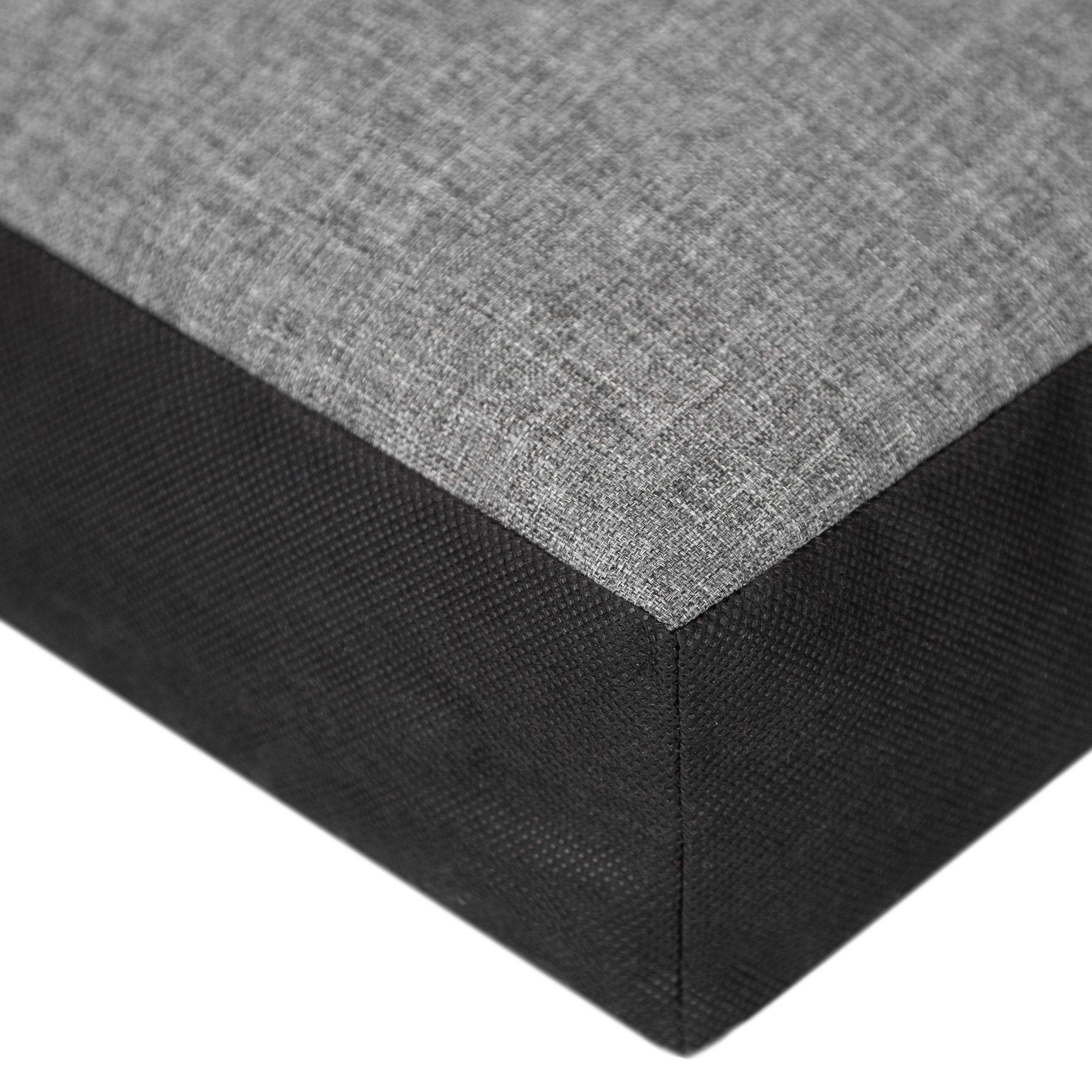 Matrace obdélníková L tmavě šedý ekolen