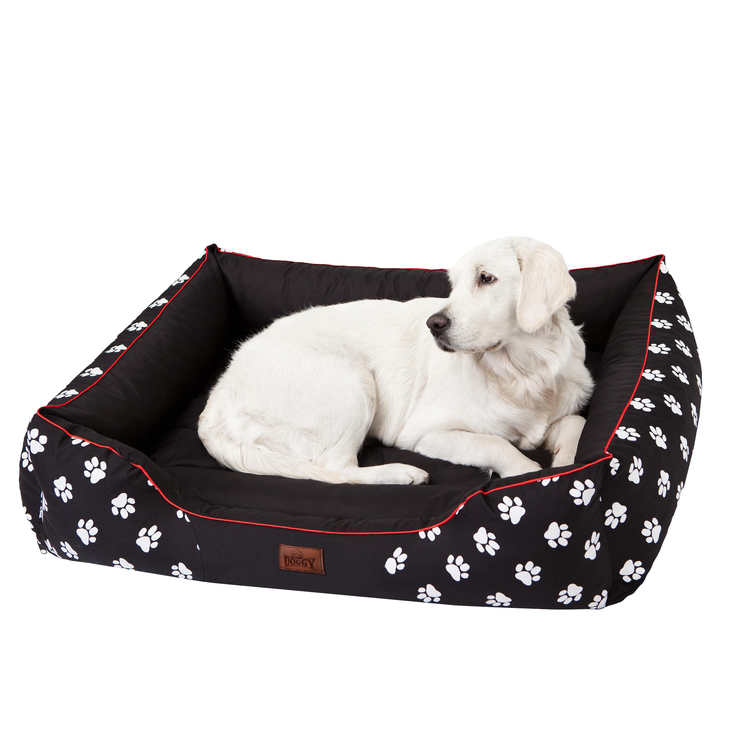 Pelíšek Prestige L černý, tlapky