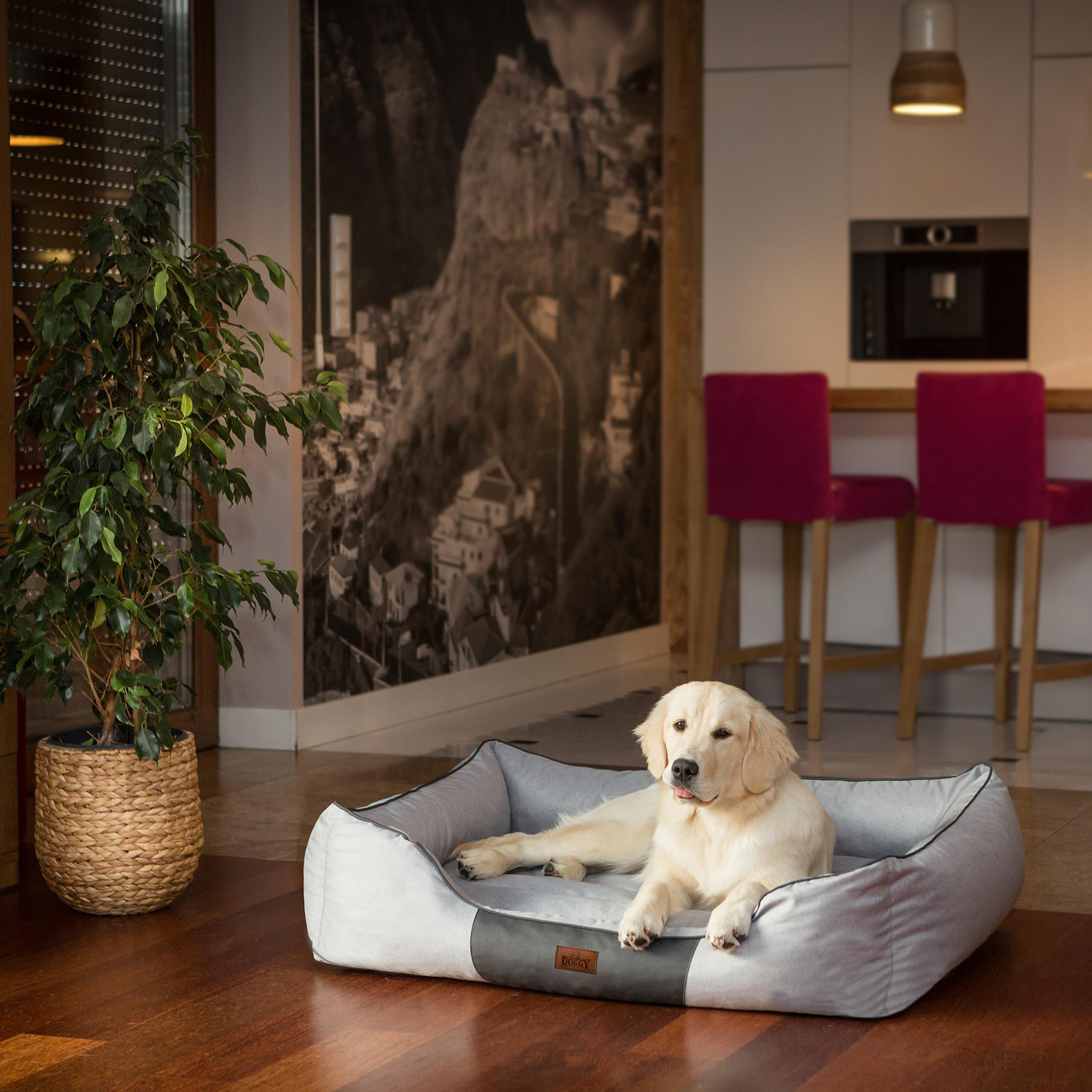 Pelíšek COMFORT L popel ekolen