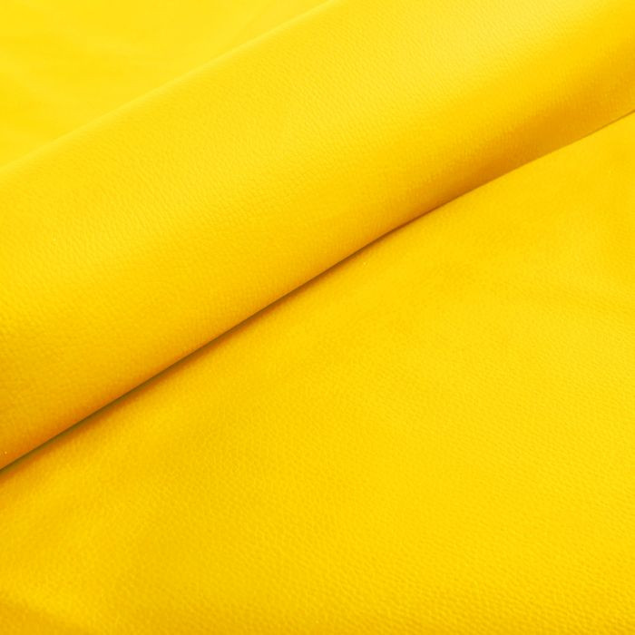 Taburetka CUBO ekokůže žlutá