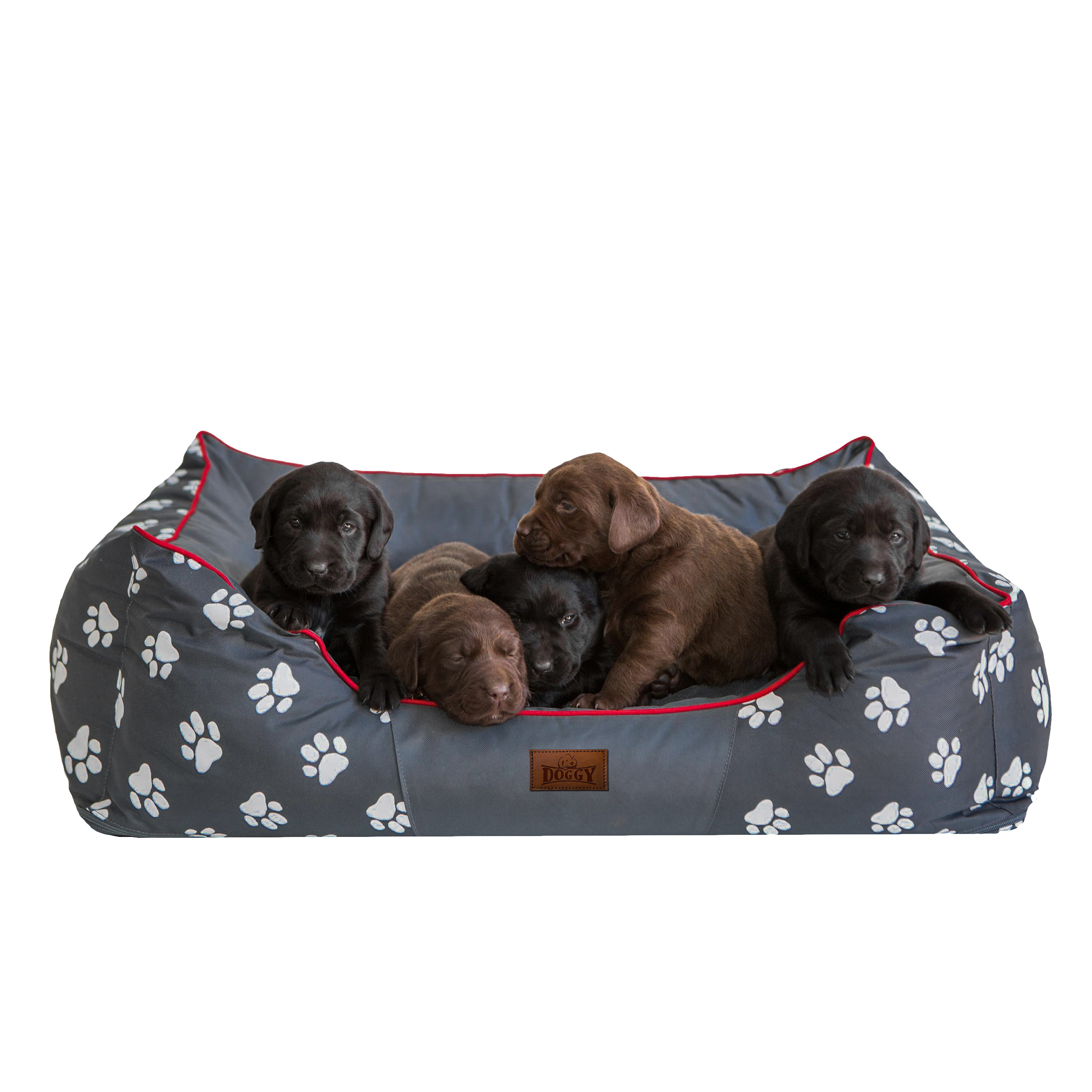 Pelíšek Prestige L šedý, tlapky