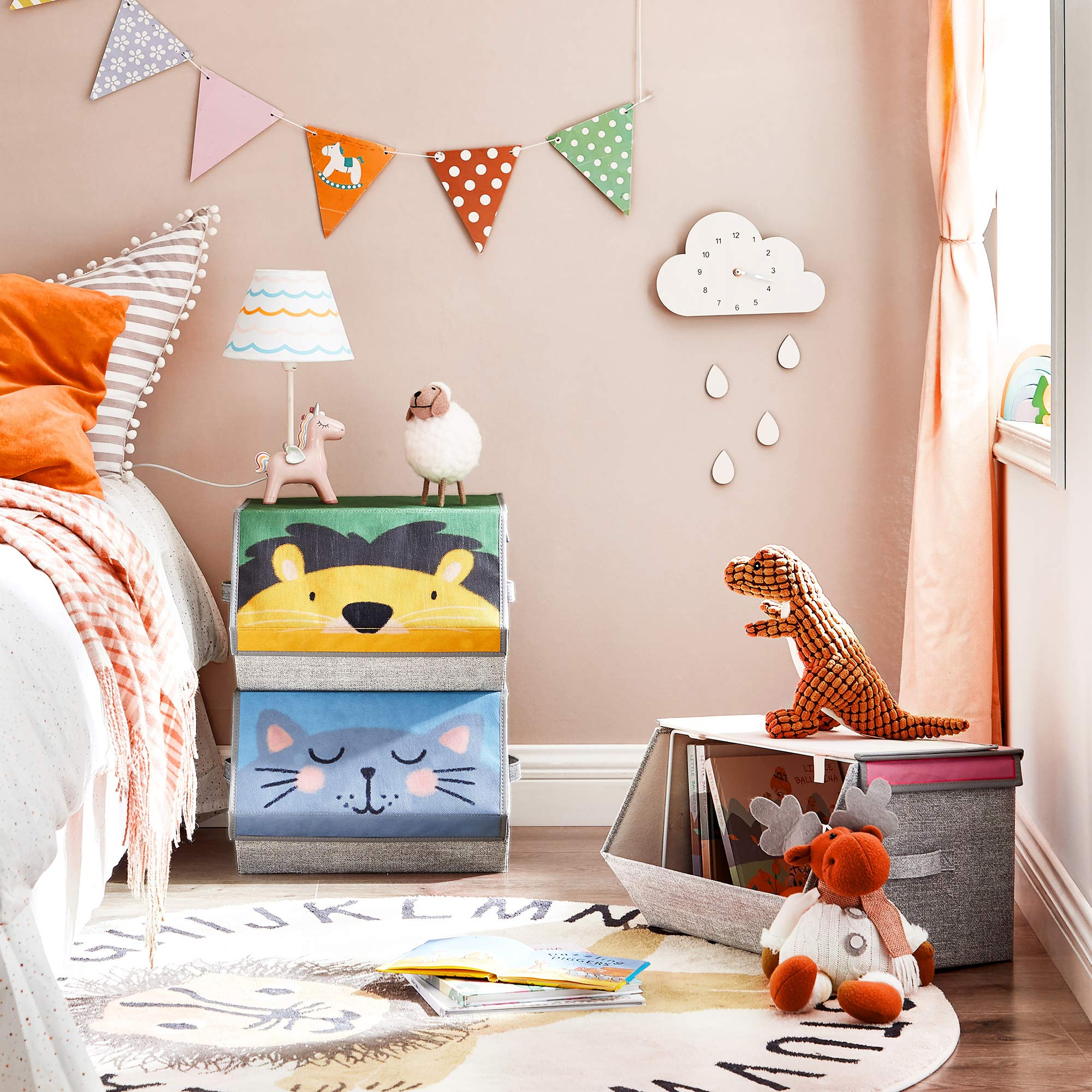 Dětské stohovatelné boxy na hračky RFB760P01