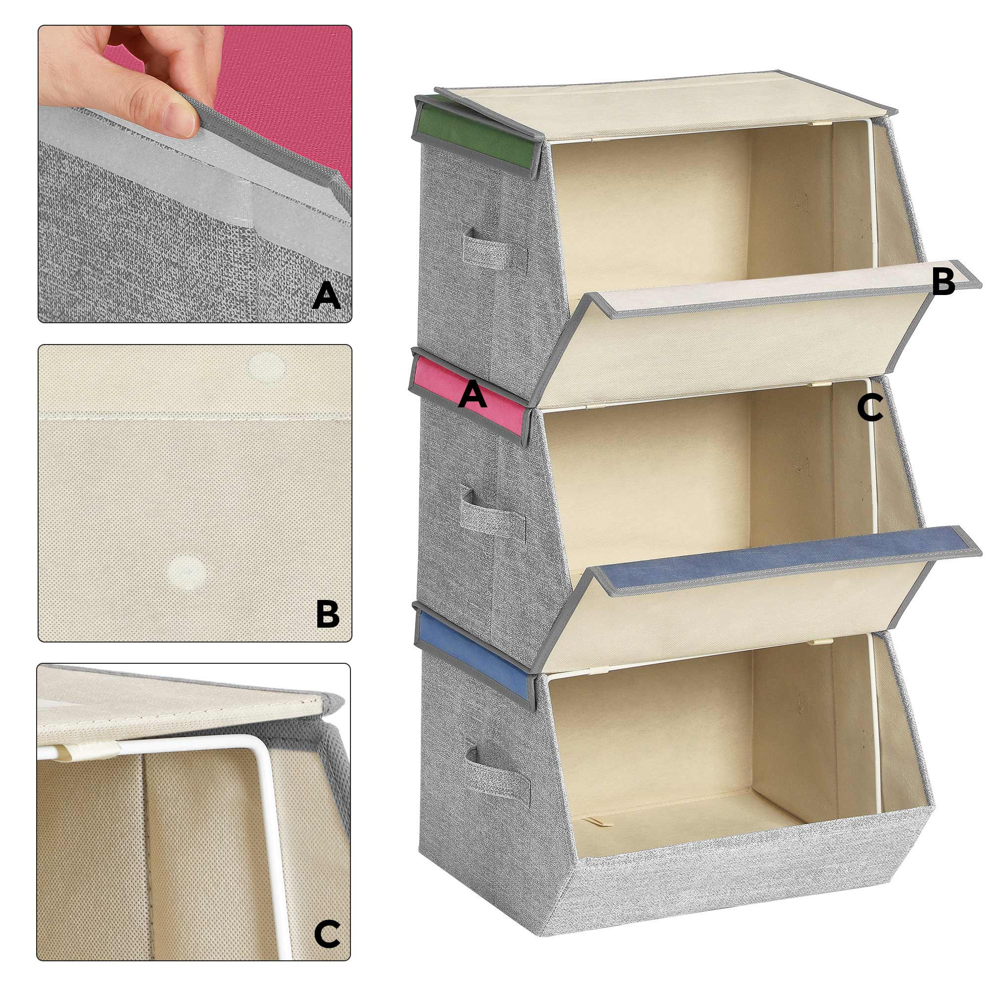 Dětské stohovatelné boxy na hračky RFB760P01