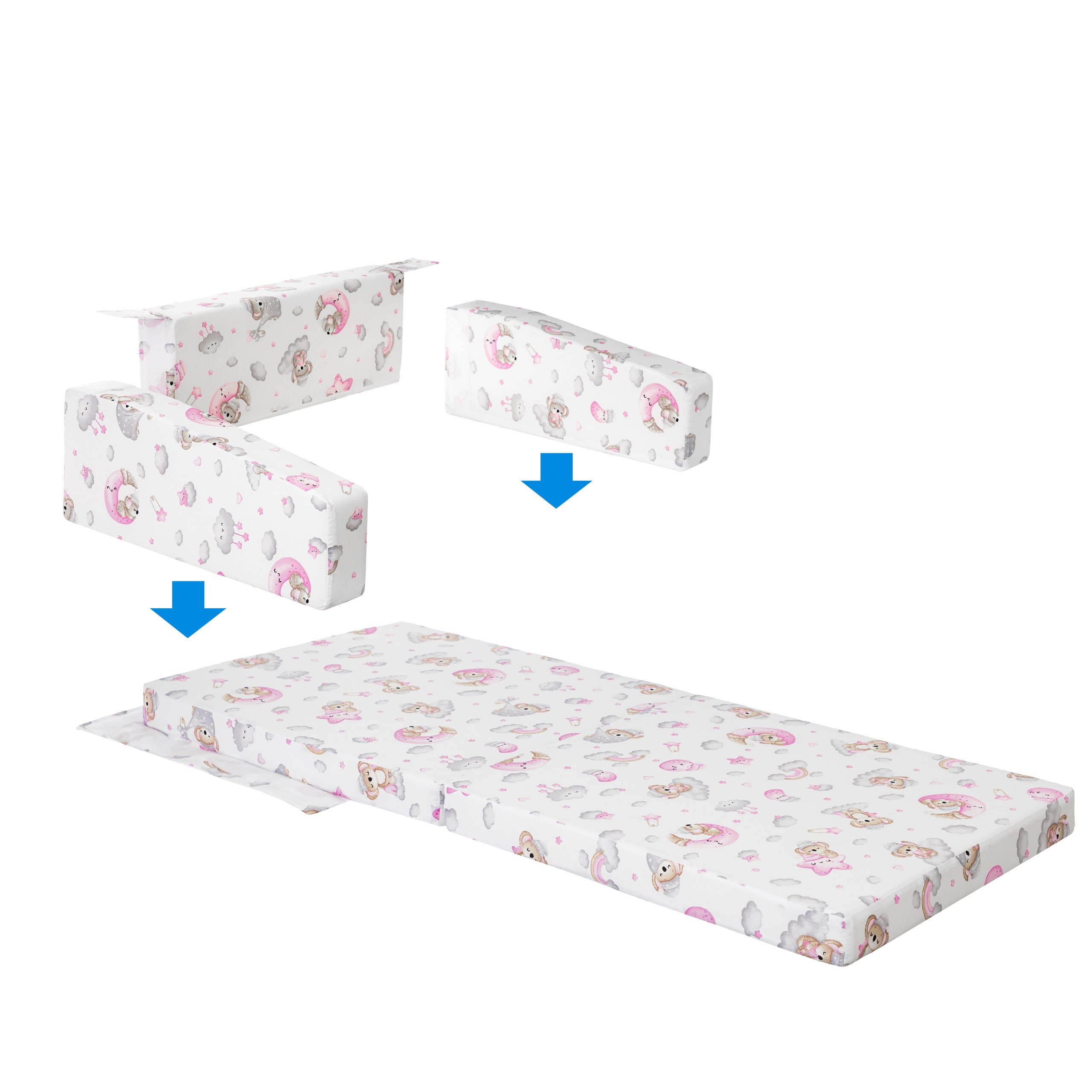 Cestovní postýlka DREAMER spící medvěd