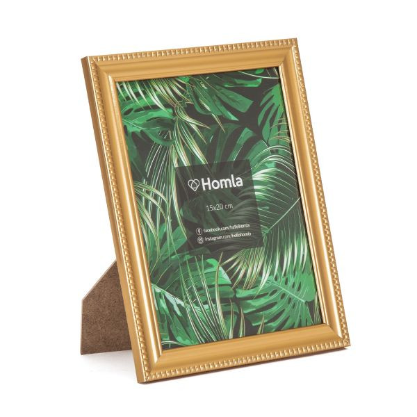 Rámeček pro fotku LENS zlatý 10x15 cm