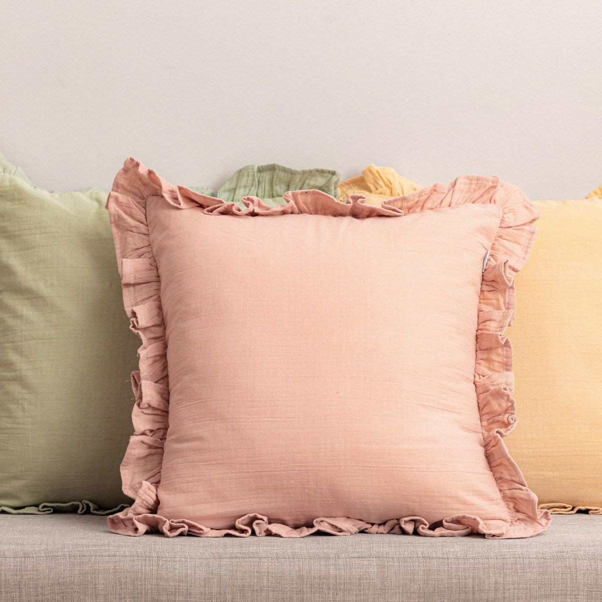 Povlak na polštář ELIN mušelínový, růžový 840666