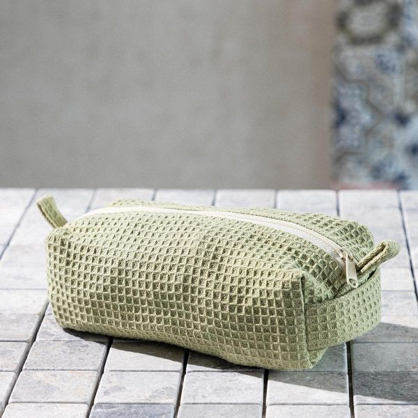 Kosmetická taštička WAFFLE zelená 865645