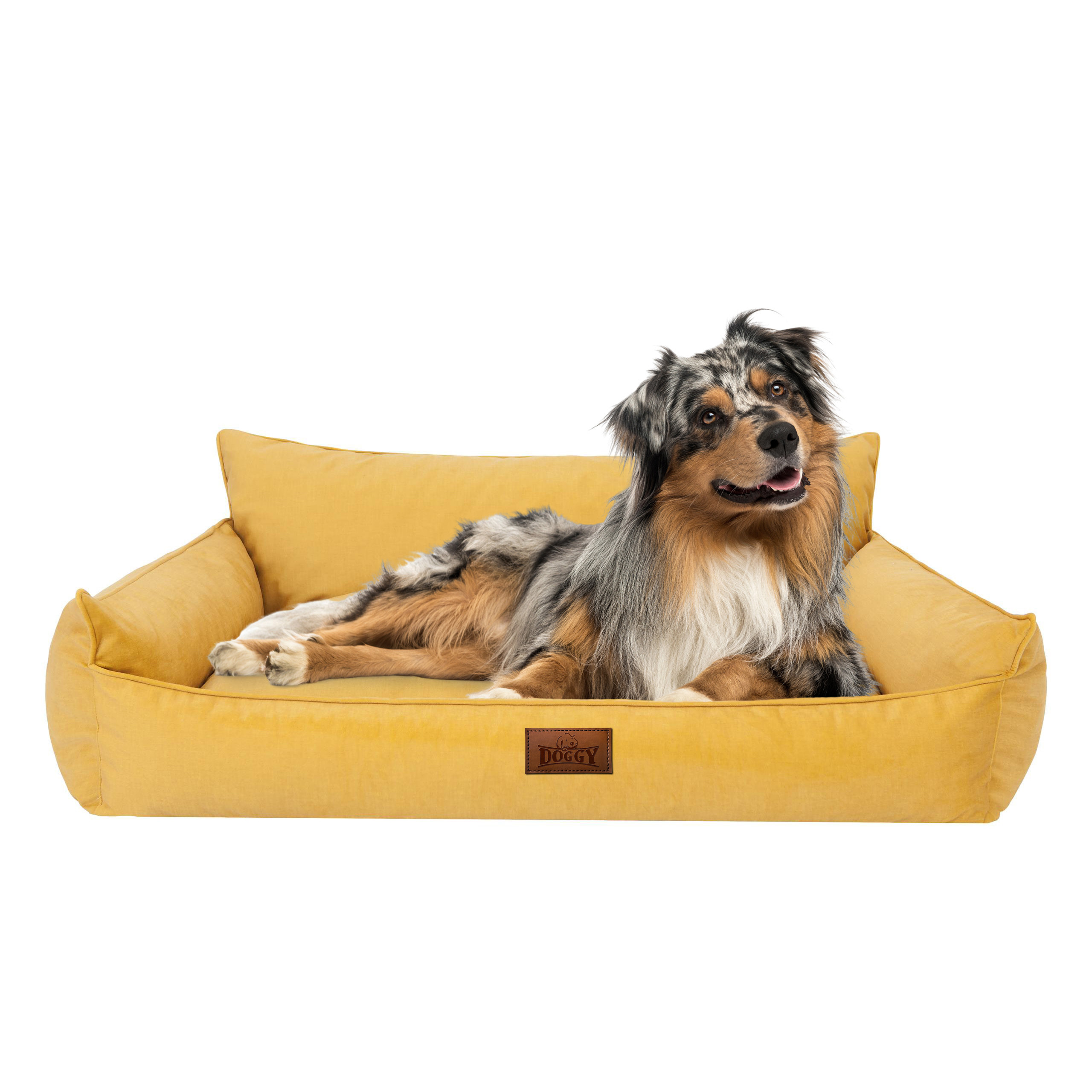 Pelíšek pro psa JOKER XXL fancy, žlutý