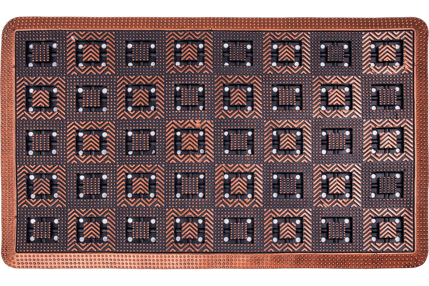 Rohožka PIN-MAT M4 černá / měděná