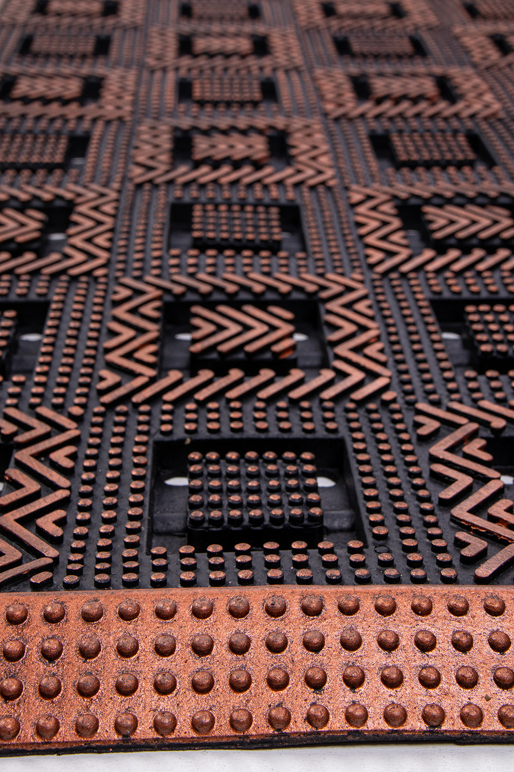 Rohožka PIN-MAT M4 černá / měděná