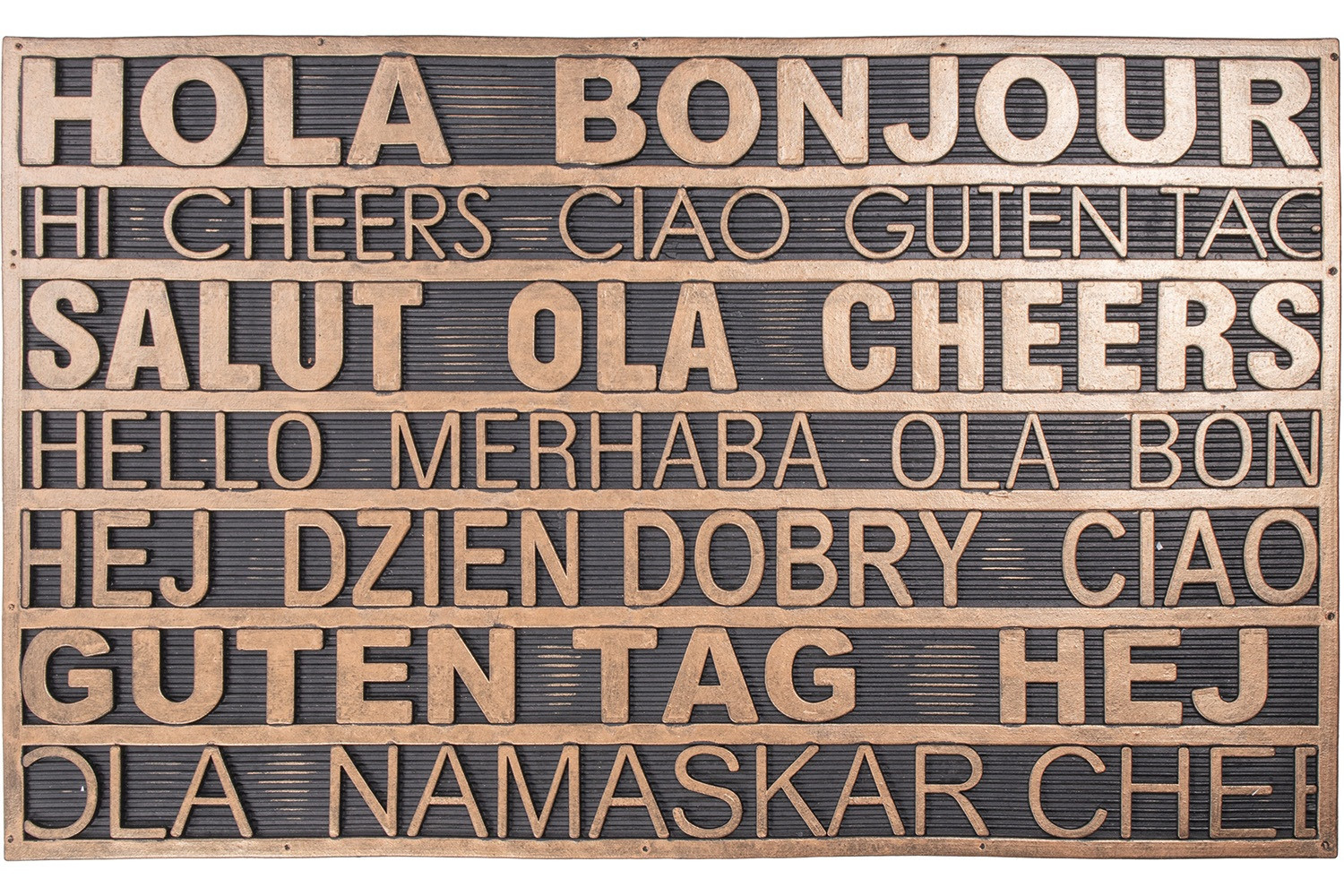 Rohožka PIN-MAT M49 černá / zlatá