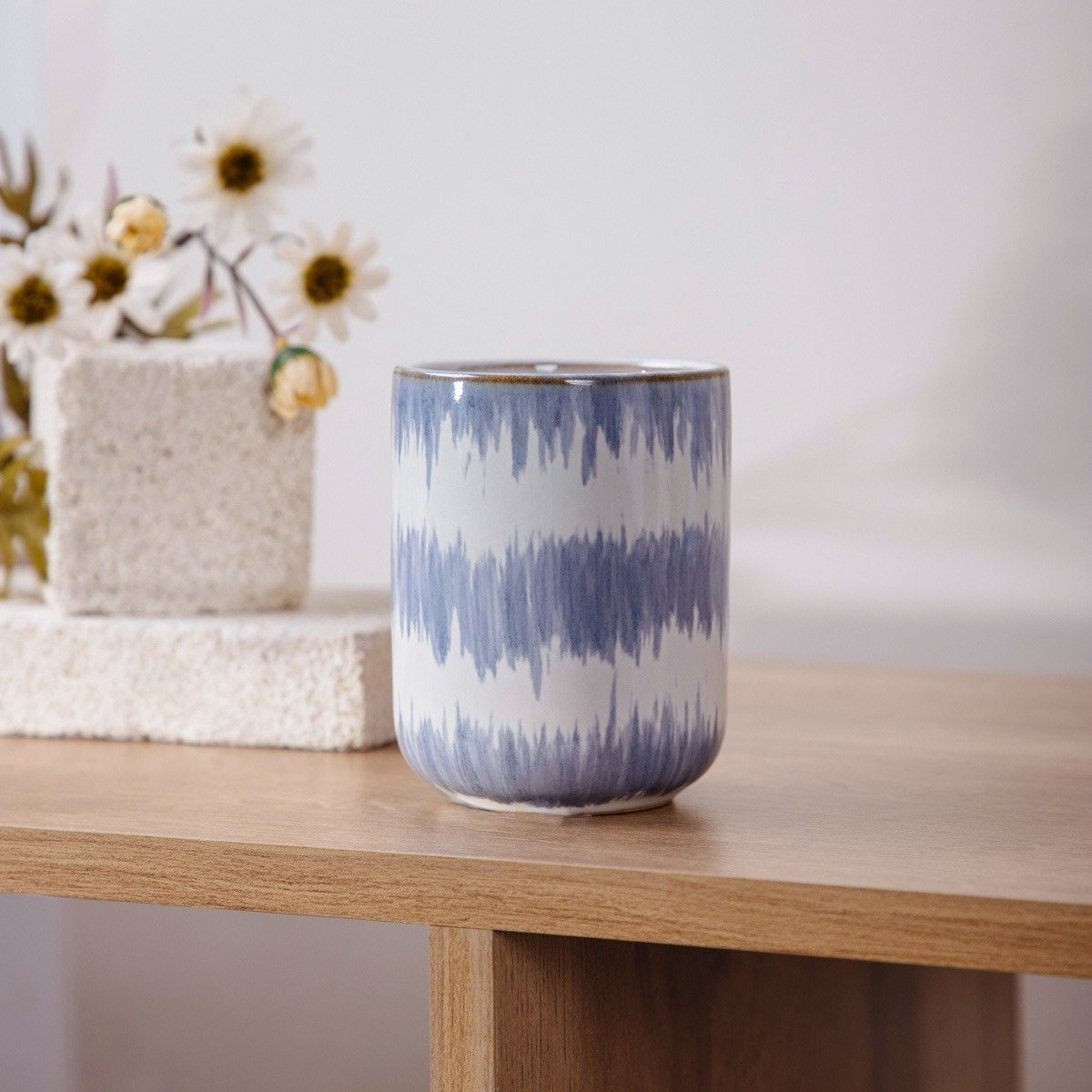 Koupelnový pohár NODO modrý 733215