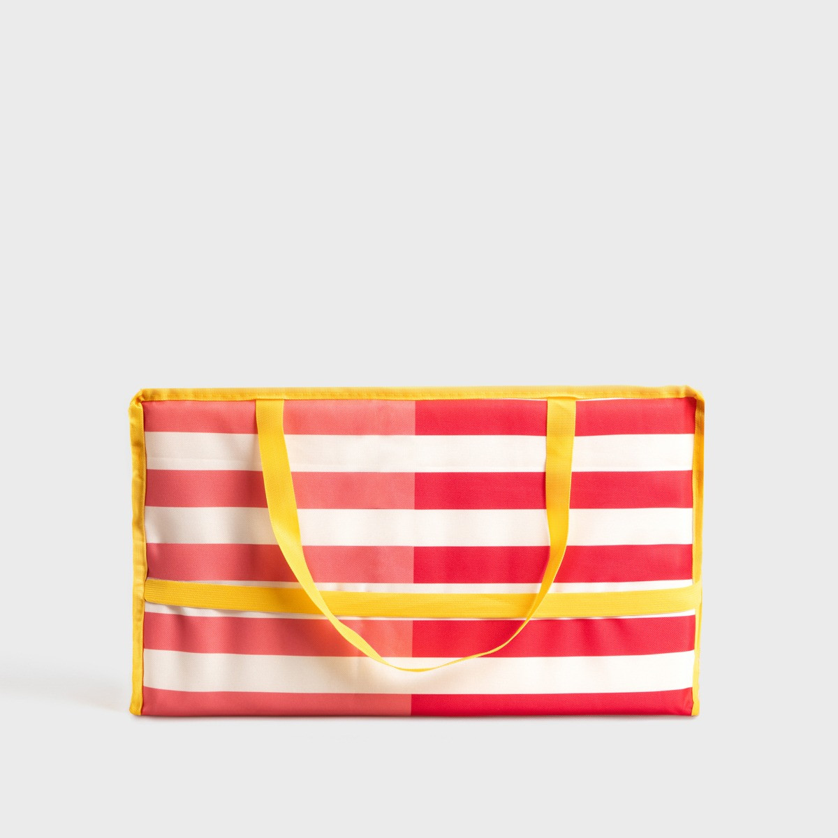 Plážová podložka COLOR VIBES s pruhy, červená / bílá / žlutá 743412