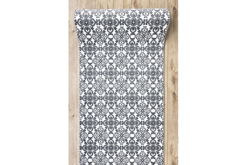 Běhoun ARGENT květy - W4949 bílý / šedý