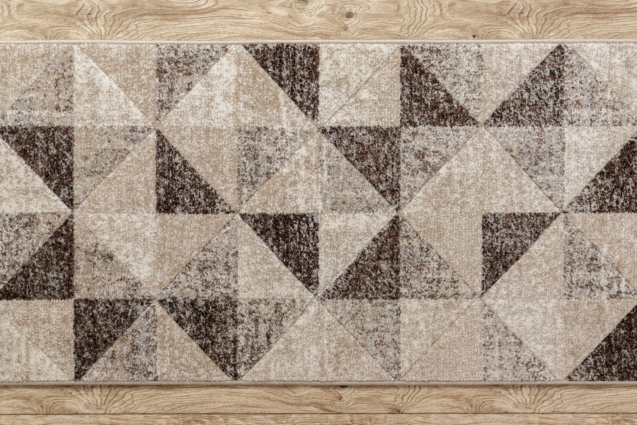 Běhoun FEEL 5672/15055 TROJÚHELNÍKY béž / hnědý / krém