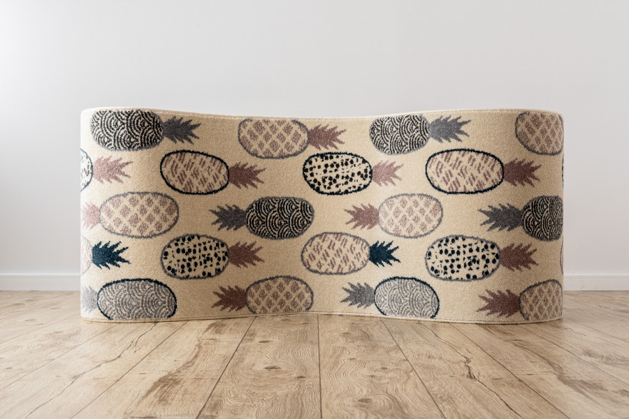 Běhoun HEOS 78464 krém / růžový / nebeský / šedý ANANAS