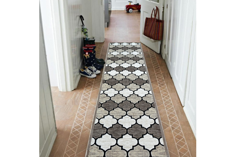 Běhoun YAZZ 3766 D.Beige/Salmon Trellis šírka 80 cm