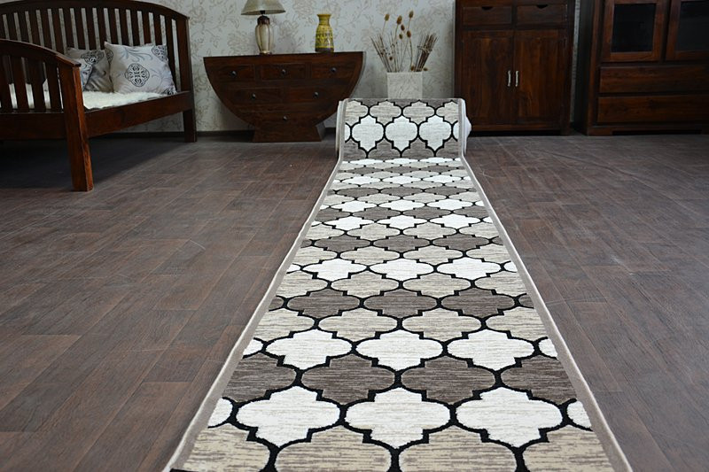 Běhoun YAZZ 3766 D.Beige/Salmon Trellis šírka 80 cm