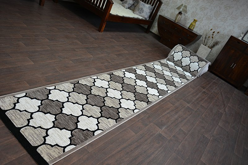 Běhoun YAZZ 3766 D.Beige/Salmon Trellis šírka 80 cm