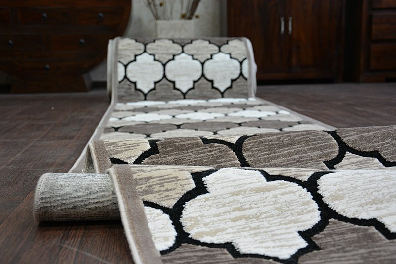Běhoun YAZZ 3766 D.Beige/Salmon Trellis šírka 80 cm