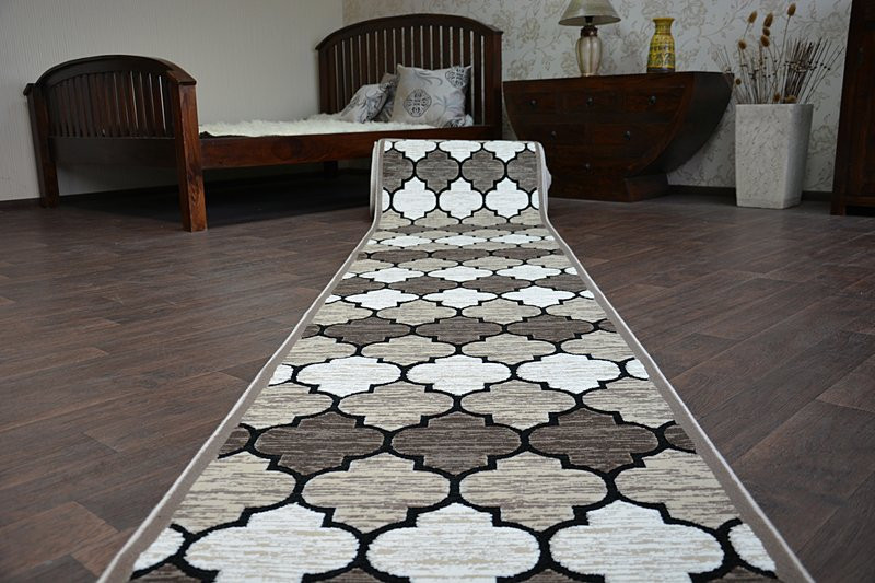 Běhoun YAZZ 3766 D.Beige/Salmon Trellis šírka 80 cm