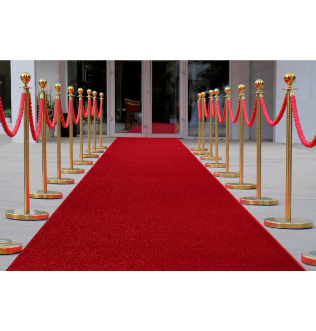 Běhoun KARMEL jednobarevný - červený - Výprodej