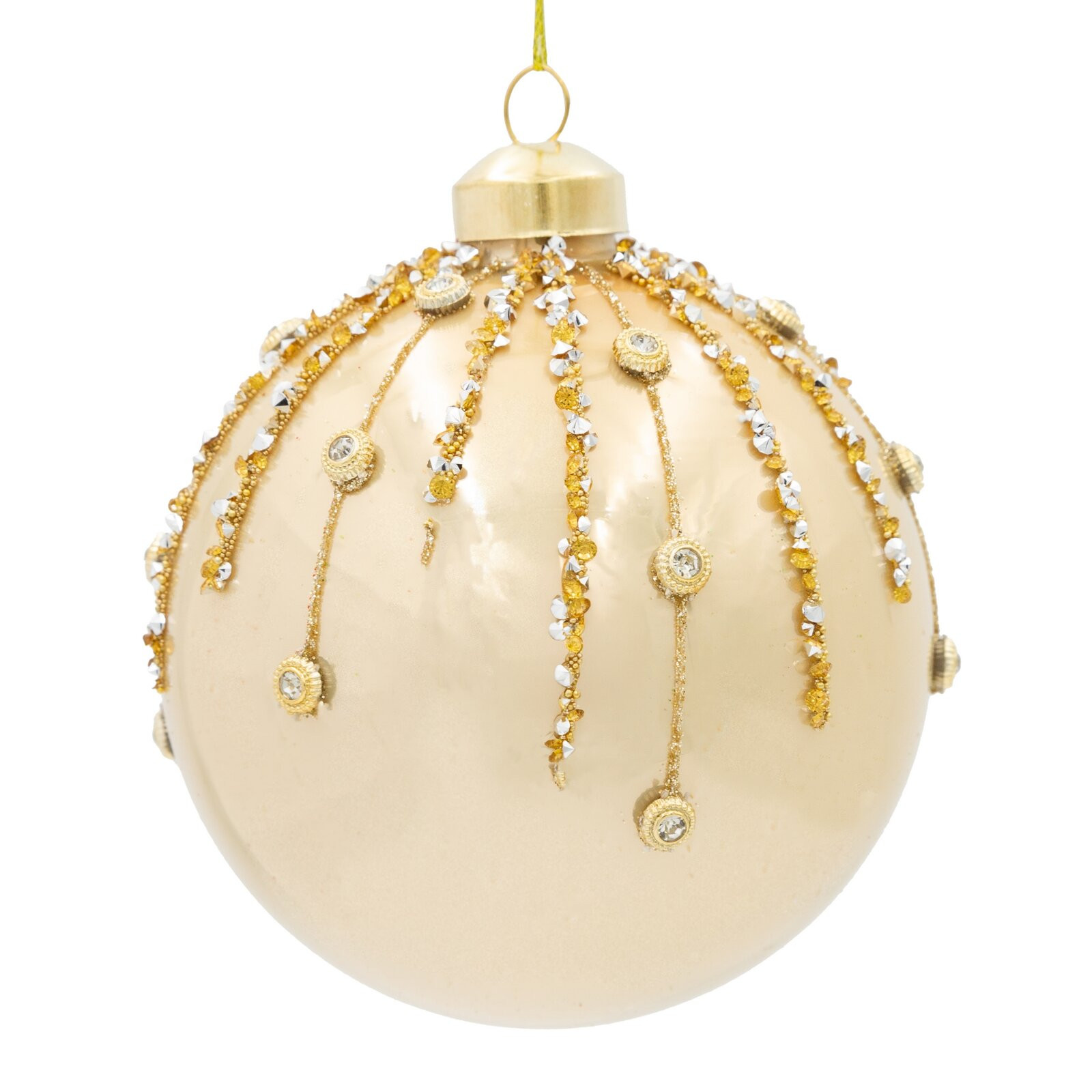 Závěsná vánoční dekorace CHRISTMAS 540 zlatá (4 ks)