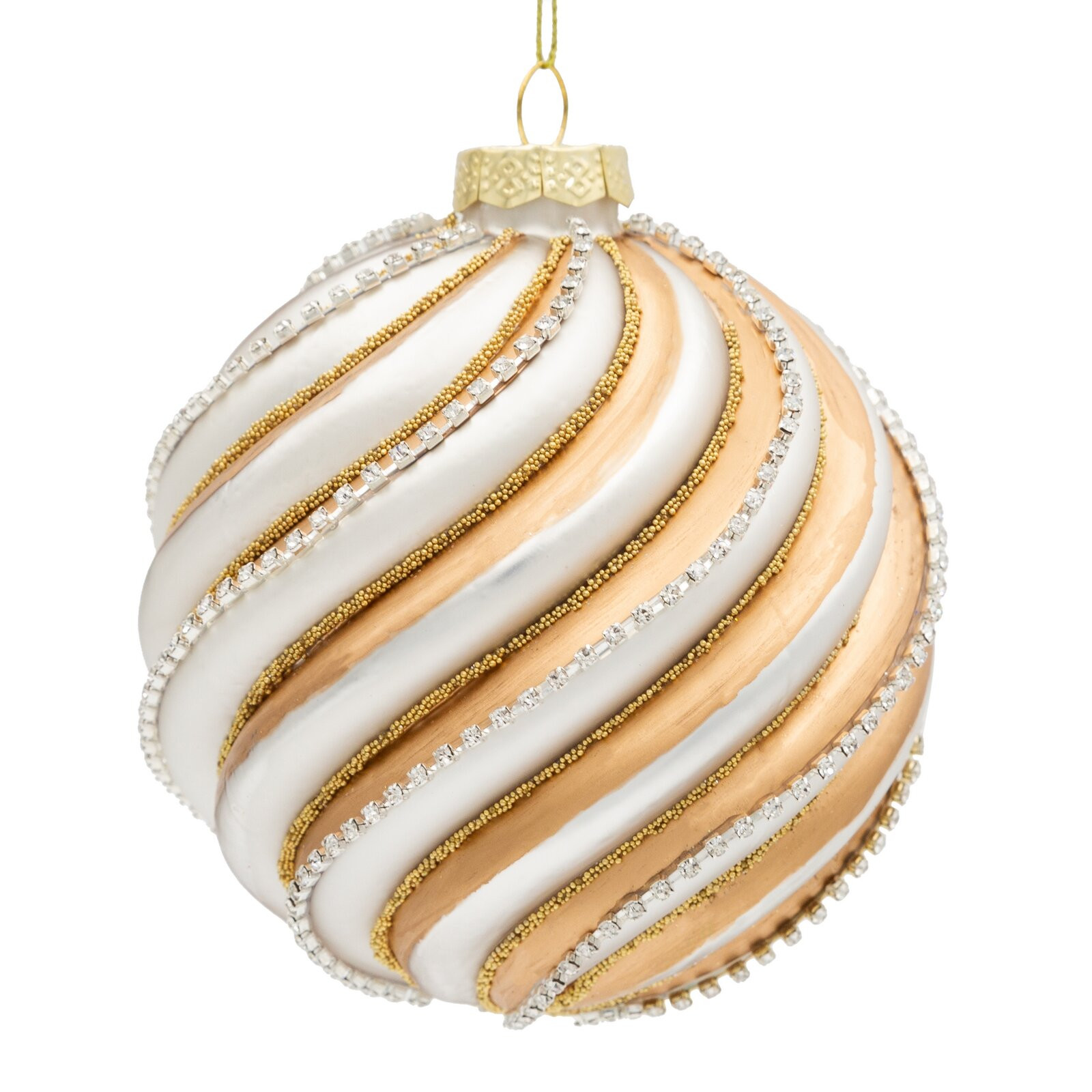 Závěsná vánoční dekorace CHRISTMAS 548 zlatá / stříbrná (4 ks)