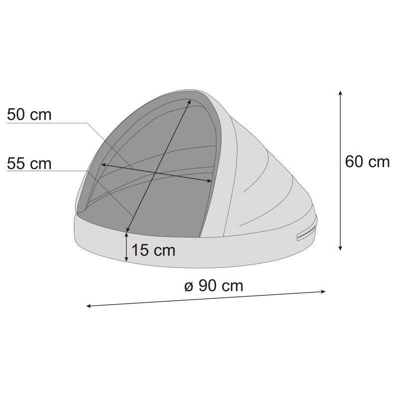 Bouda pro psa R2 JASKYNIA hnědá