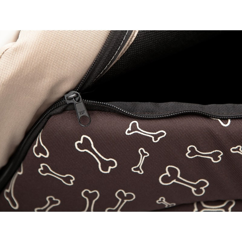 Bouda pro psa R2 kostičky, hnědá