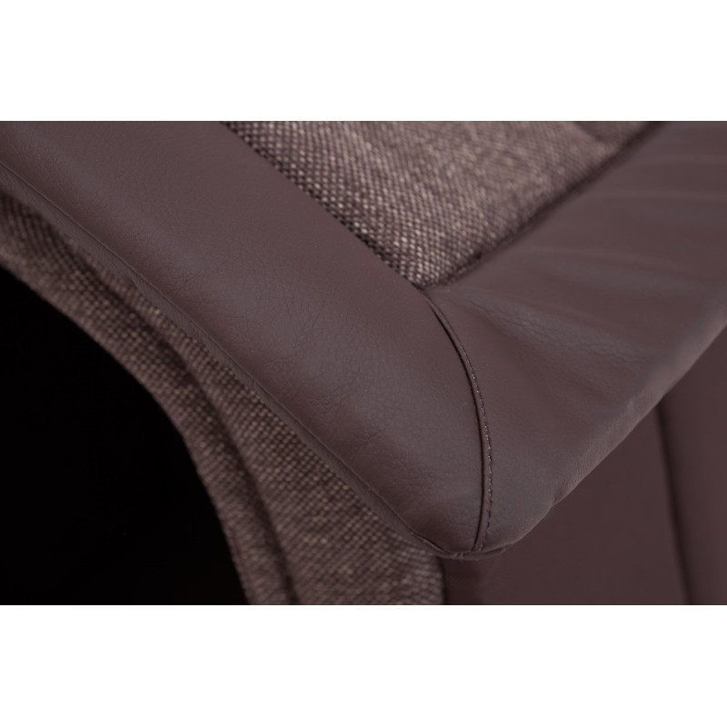 Bouda pro psa INARI R2 ekokůže, hnědá