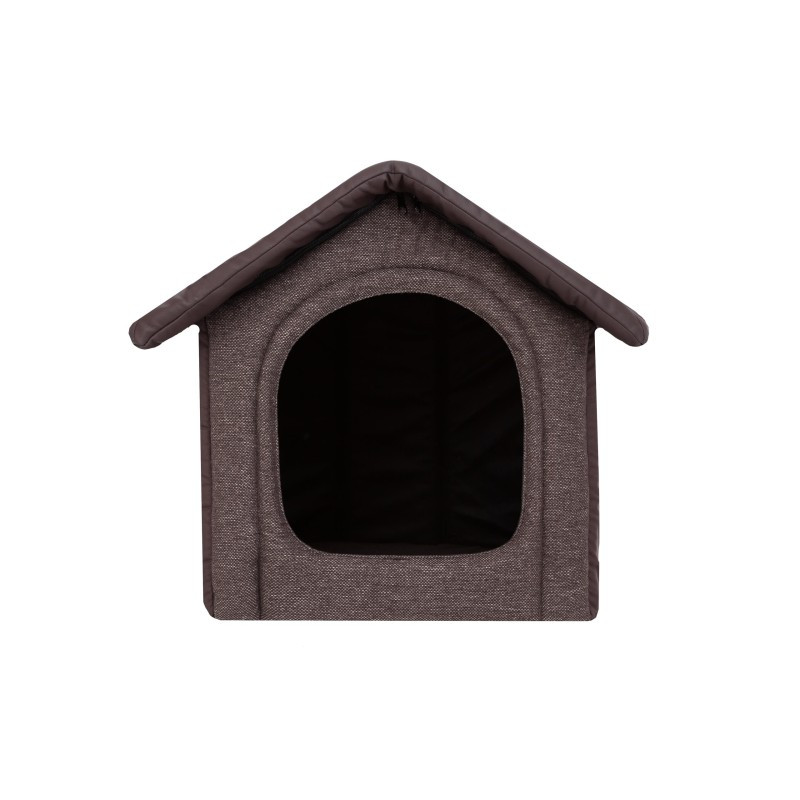 Bouda pro psa INARI R3 ekokůže, hnědá