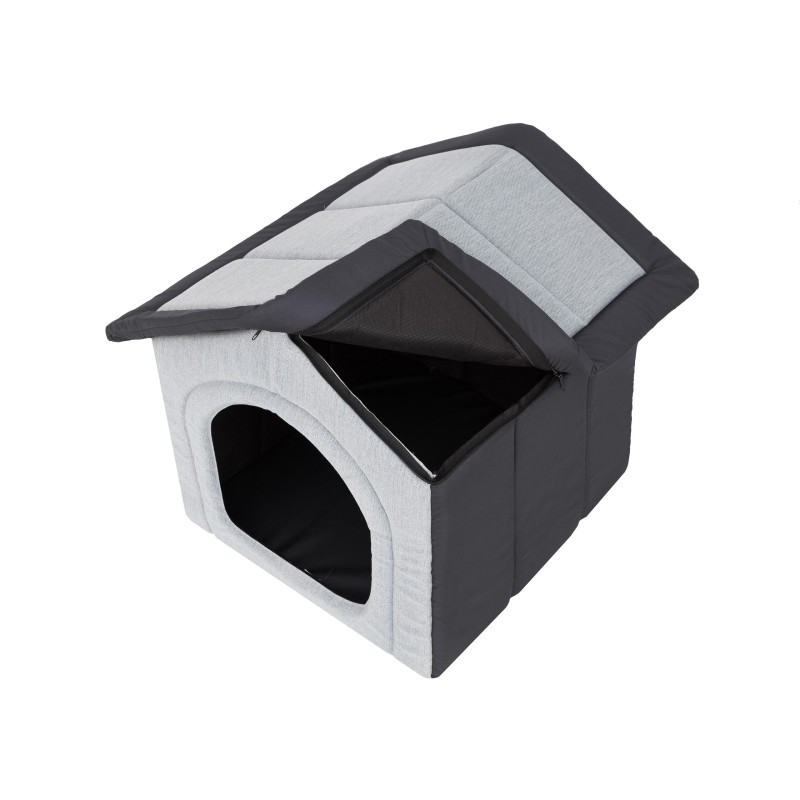 Bouda pro psa INARI R2 šedá / granátová