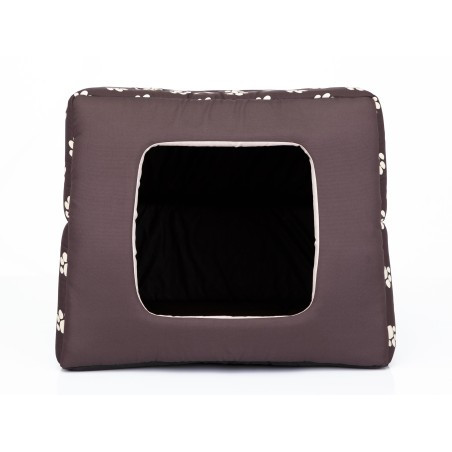 Bouda a pelíšek pro psa BUTTERFLY R3 tlapky, hnědá