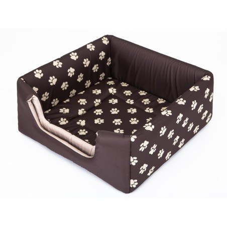 Bouda a pelíšek pro psa BUTTERFLY R2 tlapky, hnědá