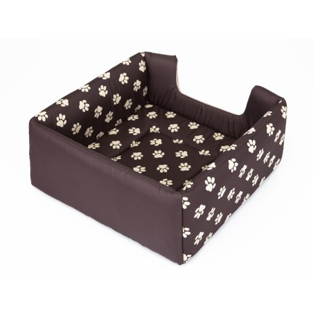 Bouda a pelíšek pro psa BUTTERFLY R2 tlapky, hnědá