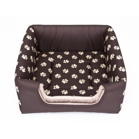 Bouda a pelíšek pro psa BUTTERFLY R1 tlapky, hnědá