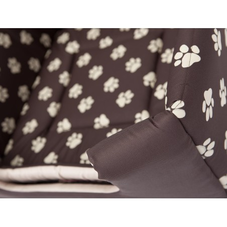 Bouda a pelíšek pro psa BUTTERFLY R4 tlapky, hnědá