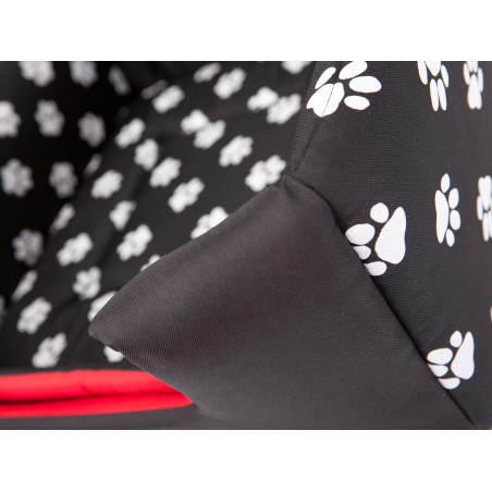 Bouda a pelíšek pro psa BUTTERFLY R3 tlapky, černá