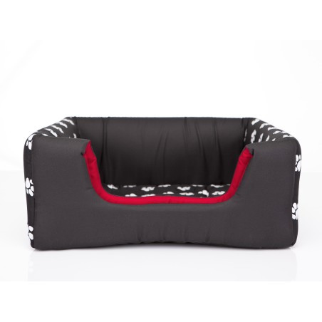 Bouda a pelíšek pro psa BUTTERFLY R3 tlapky, černá