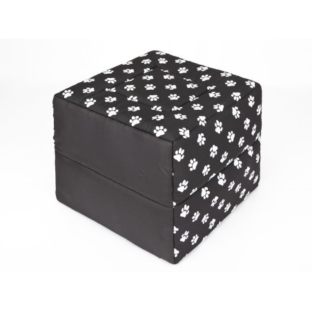 Bouda a pelíšek pro psa BUTTERFLY R1 tlapky, černá