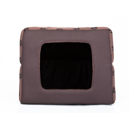 Bouda a pelíšek pro psa BUTTERFLY R3 tlapky, světle hnědá