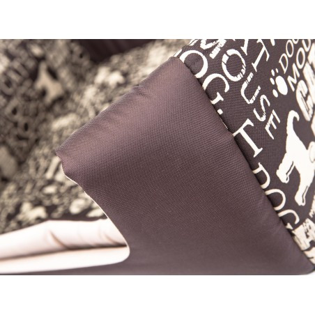 Bouda a pelíšek pro psa BUTTERFLY R2 nápisy