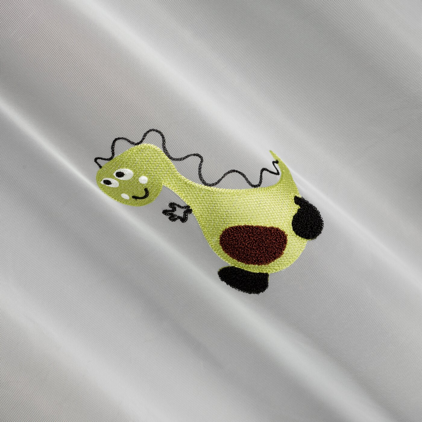 Hotová záclona DINO bílá - na průchodkách