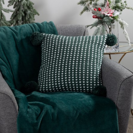 Povlak na polštář CHP 96 zelený / bílý