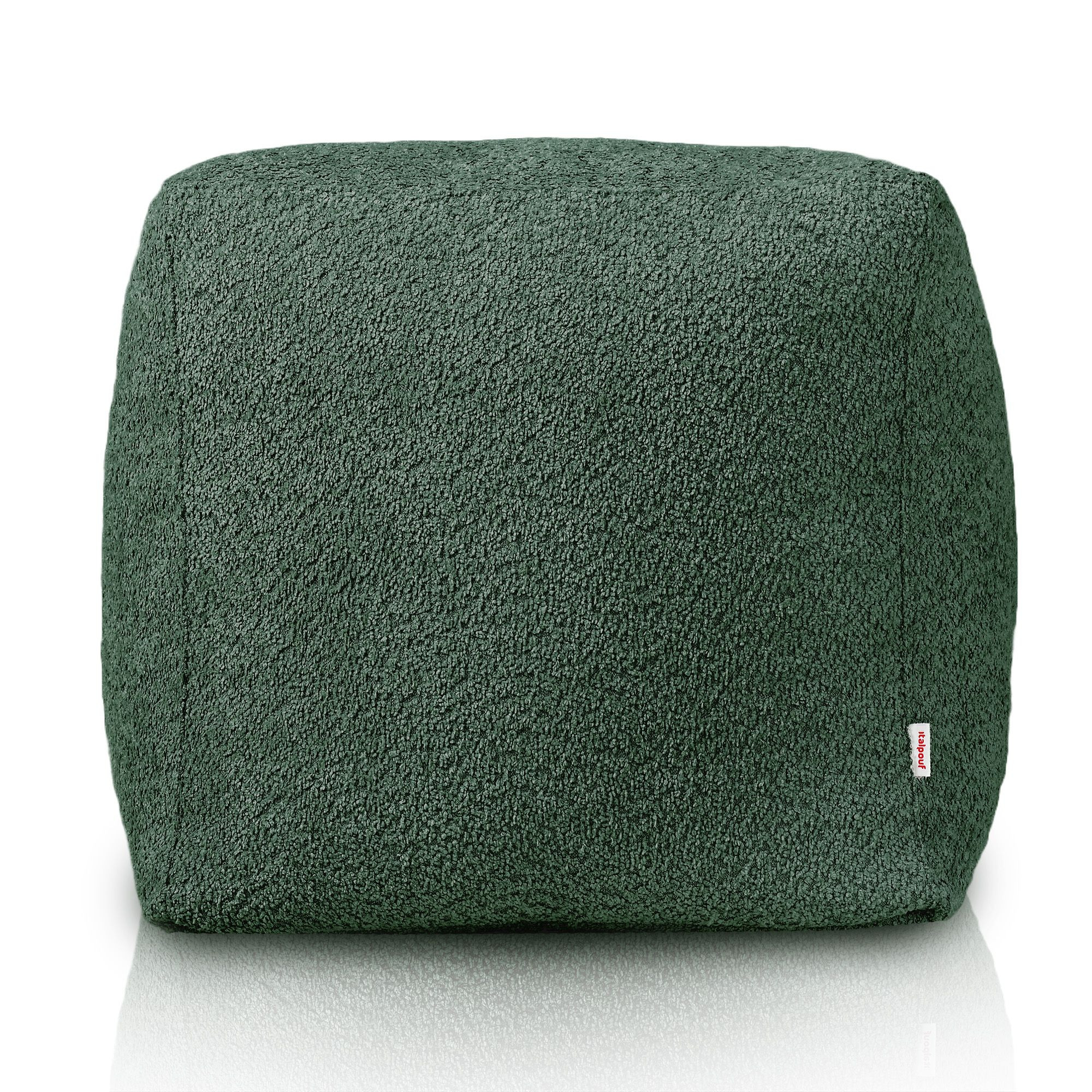 Taburetka Boucle tmavě zelená