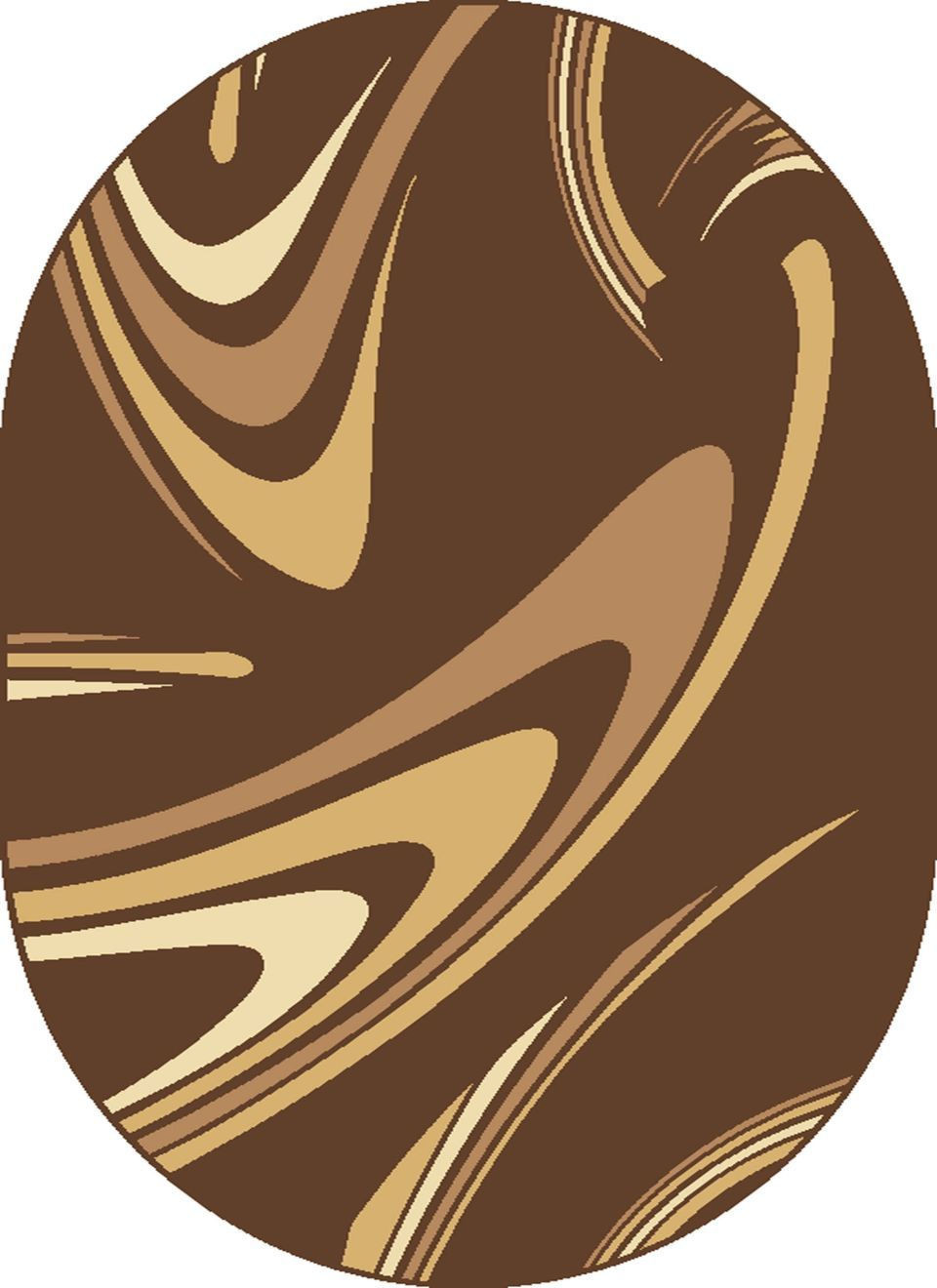 Koberec COFFEE ovál hnědý