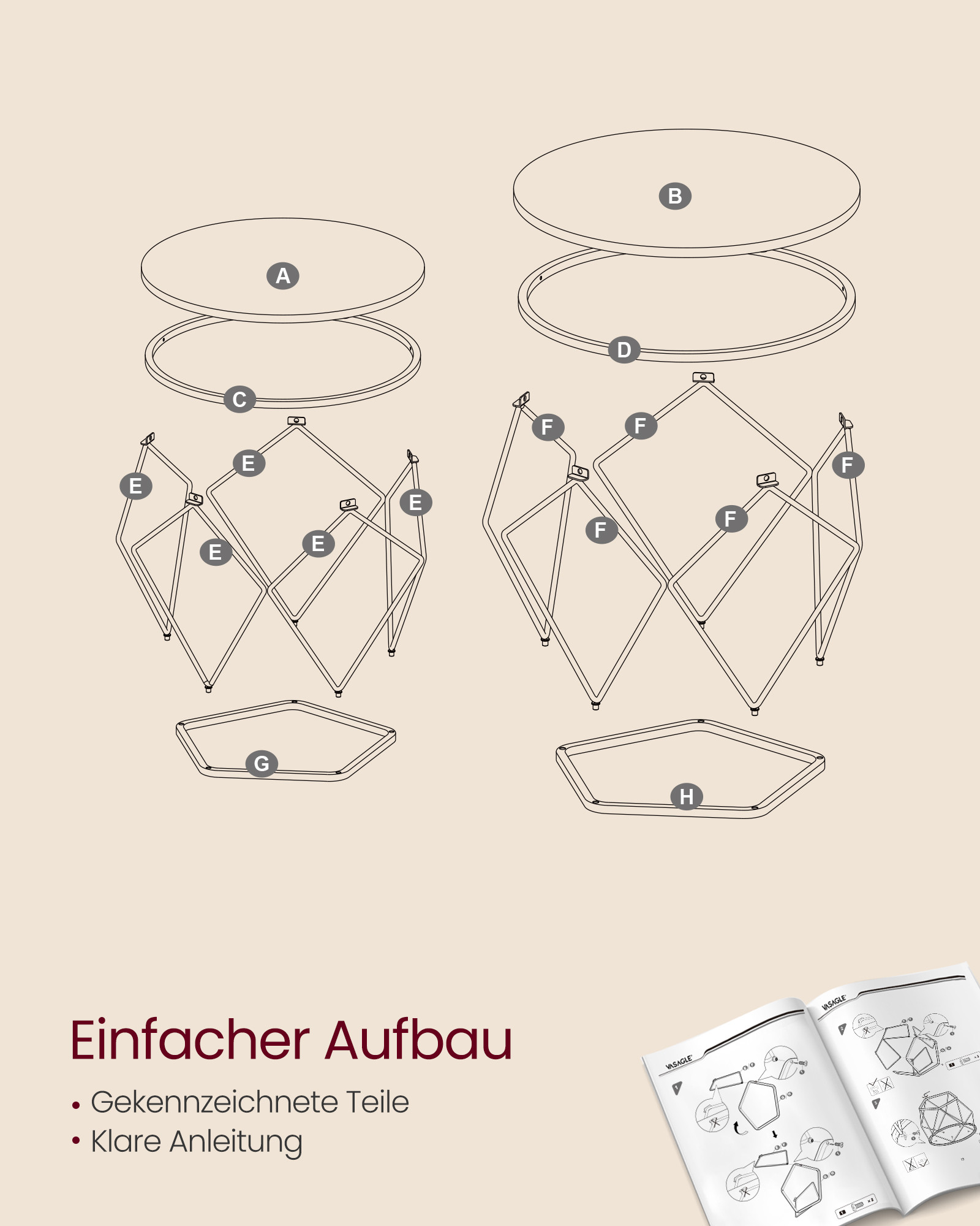Set konferenčních stolků LET040K41