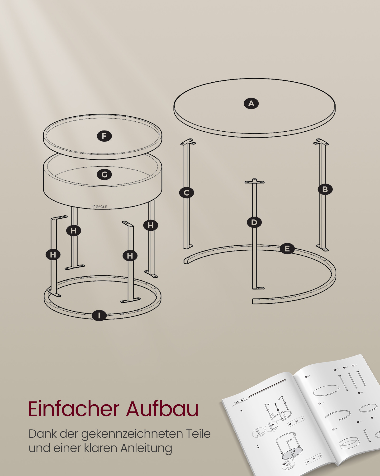 Set dvou konferenčních stolků LCT044K01